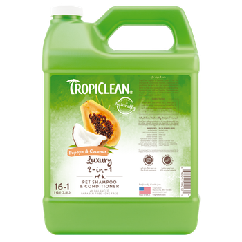 Шампунь-кондиционер для кошек и собак TropiClean «Papaya & Coconut» (Папайя и кокос) 3.8 л