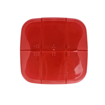 Таблетница органайзер Lesko FY-8828 Red контейнер для таблеток (K/OPT1_8326-30386)