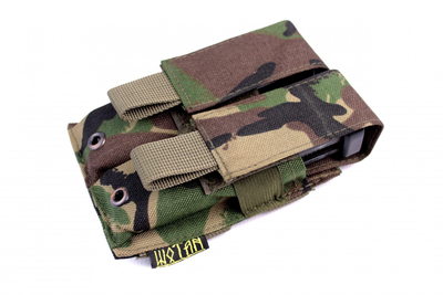 Підсумок Wotan Tactical Для пістолетного магазину подвійний Камуфляж (DPM)