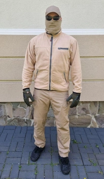 Тактическая флисовая куртка Койот XL