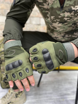 Тактичні літні військові безпалі рукавички, Кольори "Олива"
