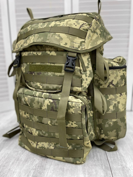 Тактичний армійський рюкзак 70 літрів камуфляж standard pixel Ліс тип "Піксель"