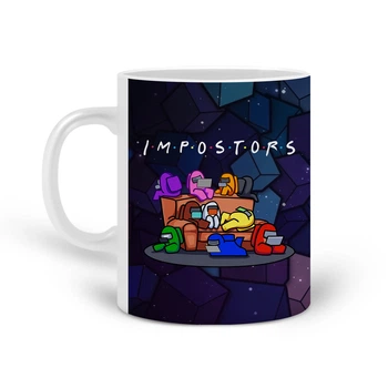 Кружка Амонг Ас Друзья Самозванцы (Among Us Friends Impostors) (20259-2427) Керамика Белый