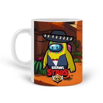 Кружка Амонг Ас Бравл Старс Поко (Among Us Brawl Stars Poco) (20259-2591) Керамика Белый