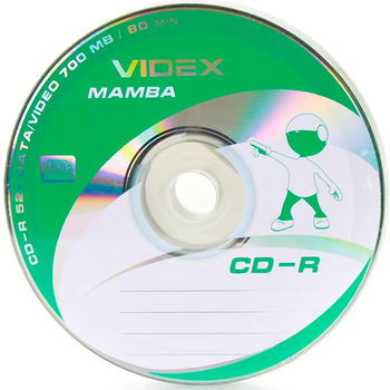 Компакт-диск Videx Mamba CD-R 700mb 52x, 50 шт в упаковке (20894)