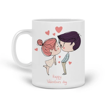 Кружка С днем Святого Валентина (Happy Valentine's day) (20259-2644) Керамика Белый
