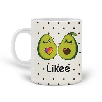 Кружка Лайк Авокадо (Likee Avocado) (20259-1031) Керамика Белый