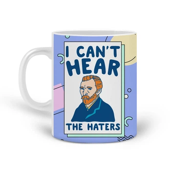 Кружка Вінсент Ван Гог Я не чую ненависників (Vincent van Gogh I can't hear haters) (20259-2967) Кераміка Білий