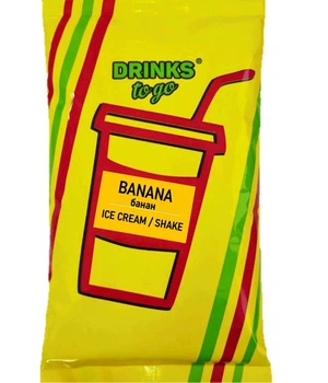 Сухая смесь для приготовления шейка и мороженого со вкусом Банана Banana 1 кг
