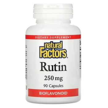 Рутин, 250 мг, Natural Factors, 90 капсул