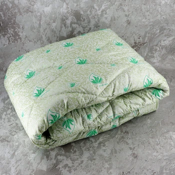 Одеяло закрытое холлофайбер ALOE VERA (Микрофибра) Полуторное 145х210 55065