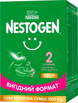 Суха молочна суміш NESTOGEN 2 з лактобактеріями L. Reuteri для дітей з 6 міс. 1000г / 0046