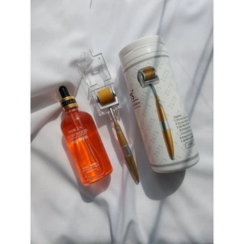 Набор Мезороллер ZGTS 192 иглы + Сыворотка с экстрактом красного апельсина Images Blood Orange Fresh Moisturizing Essence, 100 мл