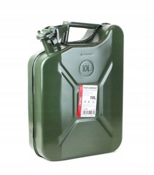 Металлическая канистра 10 литров канистра на дизель темно-зеленый