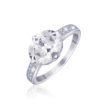 Серебряное кольцо с фианитом КК2Ф/370 - 16,5
