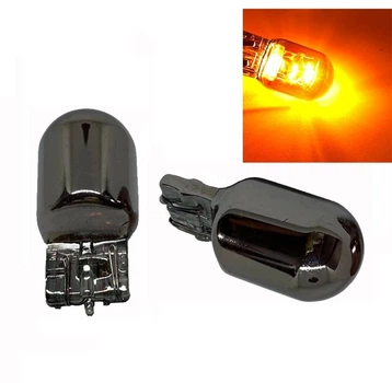 Автомобільна лампа із цоколем 7440 T20 W21W 12V Chrome Amber Жовта Autoexpect (00728)