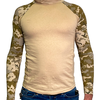 Рашгард тактичний UFB Clothing пісок/піксель MM14 XL (56 розмір)