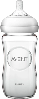 Бутылочка для кормления стеклянная Philips Avent Natural 240 мл (SCF053/17) (8710103876458)
