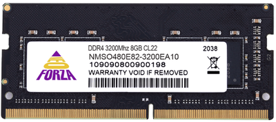 Пам'ять NeoForza 8GB SO-DIMM DDR4 3200 MHz (NMSO480E82-3200EA00)