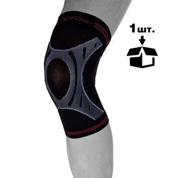 Наколенник спортивный OPROtec TEC5736-MD Knee Sleeve M, Черный