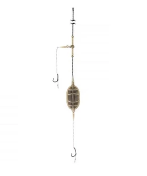 Кормушка Флэт оснащенная, 2 крючка 100г