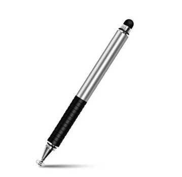 Стилус Ankndo металевий двосторонній для малювання Black-Silver