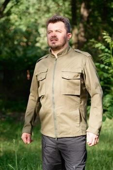 Куртка тактична чоловіча Brotherhood М65 R2D2 олива весна-осінь бавовна 48-50/170-176 BH-U-JM65R2-O-48-170