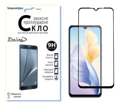 Захисне скло Fine Line Full Glue для Vivo V23e (Black)