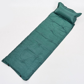Килимок для кемпінгу самонадувающийся з подушкою Zelart Scout 0560 камуфляж
