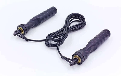 Скакалка скоростная с подшипником и PVC жгутом Zelart 5727 3 м черная