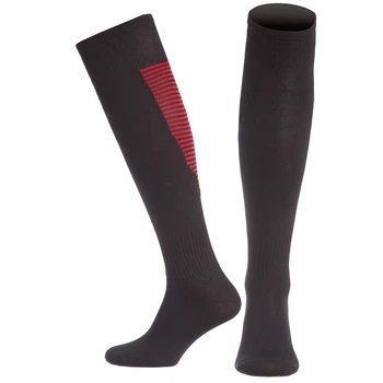 Гетры футбольные мужские Zelart Pro Action 512 размер 40-45 Black-Red