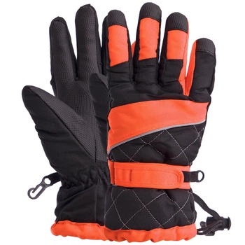 Рукавички гірськолижні жіночі Zelart Snow Gloves 7133 SM Black-Orange