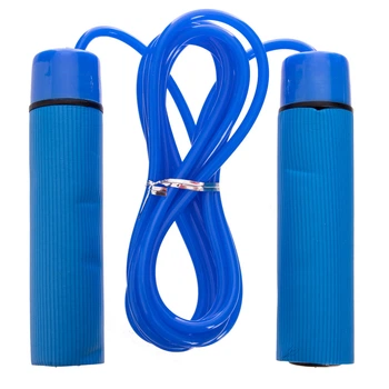 Скакалка скоростная с подшипником и PVC тросом Zelart 5108 длина 2,8 м Blue