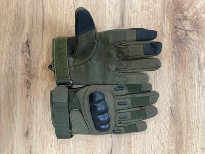 Тактичні перчатки з пальцями Gloves FF 2 олива L