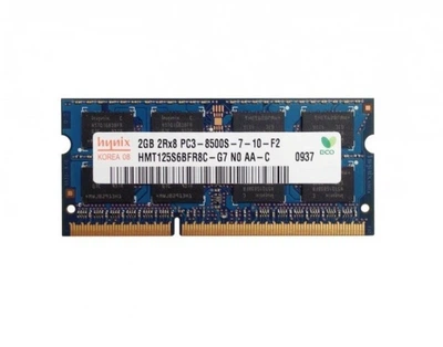 Оперативная память Hynix 2GB 1Rx8 PC3-8500S DDR3 1066MHz SODIMM 1066Mhz Б/У
