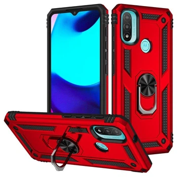 Чехол Shield для Motorola Moto E20 / E40 противоударный Бампер с подставкой Red