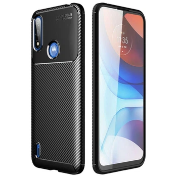 Чехол Fiber для Motorola Moto E7i / E7 Power / E7i Power бампер противоударный Black