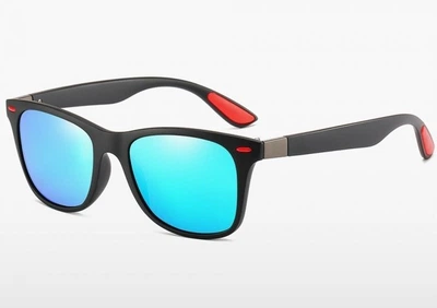 Сонцезахисні окуляри SunGlass Поляризаційні Унісекс Захист від УФ UV 400 Black&Blue (HbP051010)