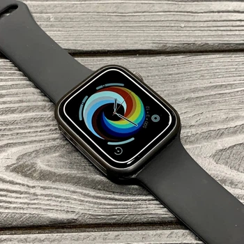 Смарт часы Airplus T500+ MAX Smart Watch Series 7. Цвет черный. Алюминиевый корпус, съемный ремешок.