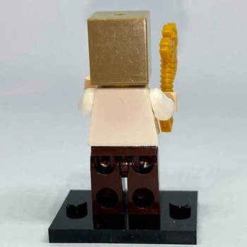 Фигурка iBlock Деревенский житель с топором Майнкрафт Villager Minecraft 4.5 см