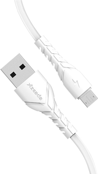 Кабель Proda PD-B47m Micro USB Quick Charge 3А с передачей данных White (PD-B47m-WHT)
