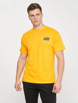 Футболка хлопковая длинная мужская Joma California 102842.080 M Оранжевая (8445456502562)