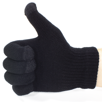 Перчатки для сенсорных экранов iGlove Black зимние для смартфонов универсальные (Gold_183401436)
