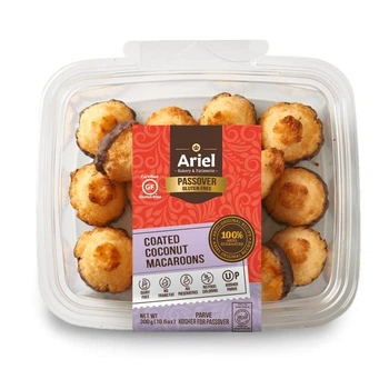 Кокосове печиво із шоколадом ARIEL Coated Cocount Macaroons, 350 г