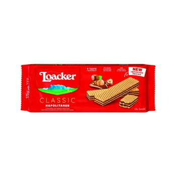 Вафли с молочным ореховым кремом LOACKER Wafels Hazelnut, 200 г