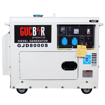 Генератор дизельный Gucbir GJD8000-S 8 кВА, 1 фаза, электростартер, Турция