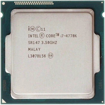 Процессор, Intel Core i7 4770, s1150, 4 ядра, 8 потоков, 3.4 гГц Б/У