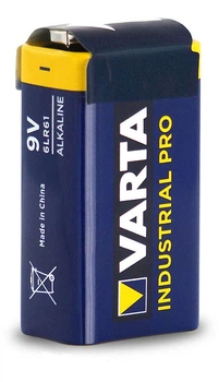 Батарейка лужна Varta Industrial Pro 4022, 6LR61 "крона" 9V, ціна за штуку!