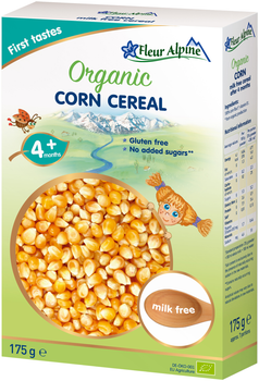 Дитяча безмолочна каша Fleur Alpine Organic Corn Кукурудзяна 175 г (4779050670124)