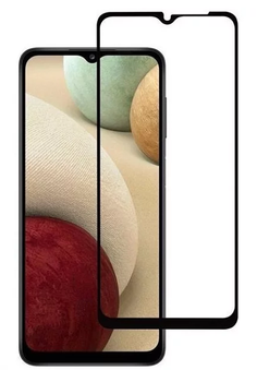 Защитное стекло 3D для Samsung Galaxy А12 Черное